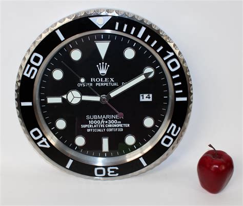 rolex dealer wall clock